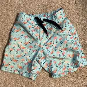 Janie and Jack Flamingo Swim Trunks Size 18-24 MOs